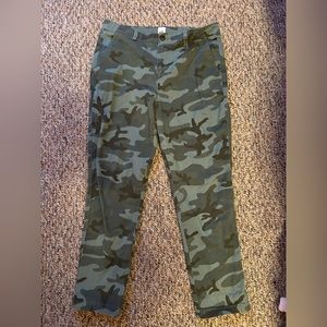 Gap Girlfriend Chino Camo Pants